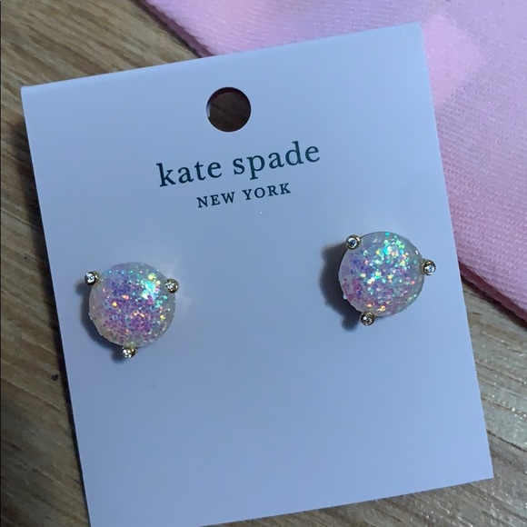 Kate spade rise snd shine opal glitter studs new! - Picture 5 of 7